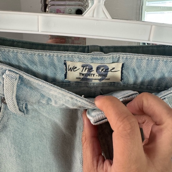 FREE PEOPLE GOING ROGUE DENIM SKIRT - Picture 4 of 5